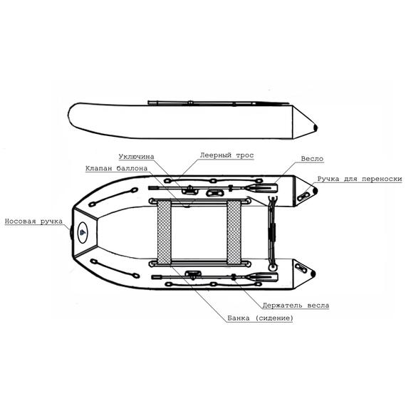 Лодка ПВХ Big Boat Bering (Беринг) 340П, фото , изображение 10
