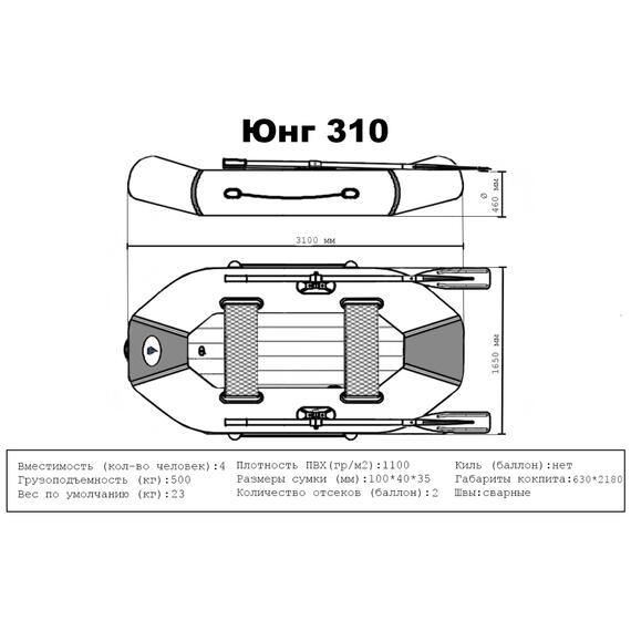 Лодка ПВХ Big Boat Юнг 310, фото , изображение 8