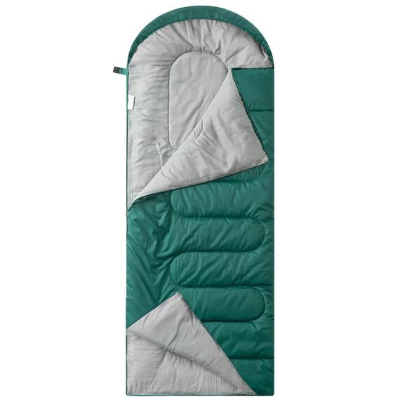 Спальный мешок RSP SLEEP 150 зеленый, левая молния, фото , изображение 9