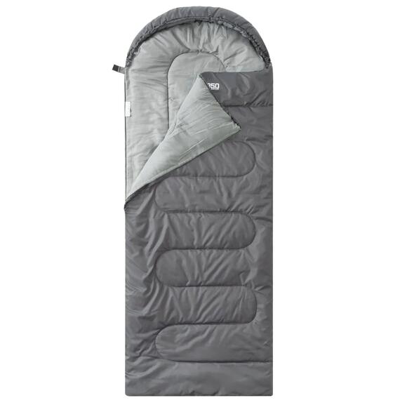 Спальный мешок RSP SLEEP 250 серый, правая молния, фото , изображение 8