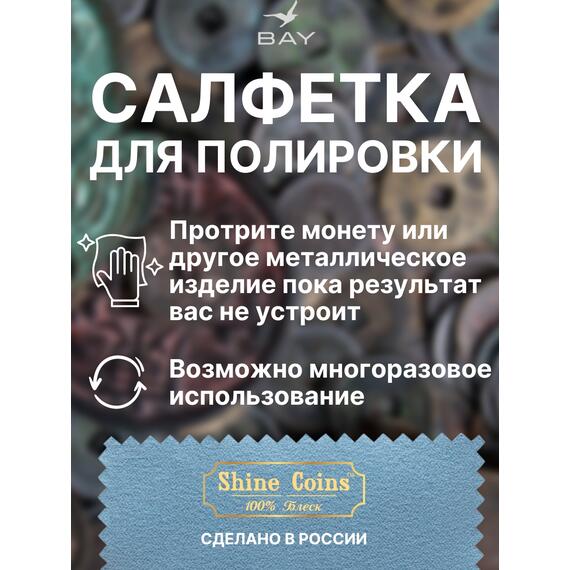 Салфетка для полировки монет 8х8 см, фото , изображение 3