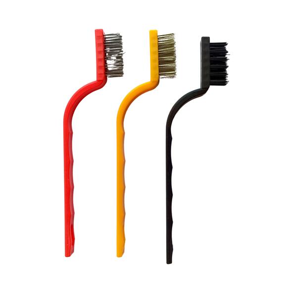 Щетки (набор 3 шт мини) медь,сталь,синтетика, фото , изображение 5