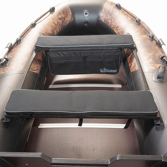 Комплект мягких накладок на сиденье Ковчег 95 с сумкой черный, фото , изображение 3