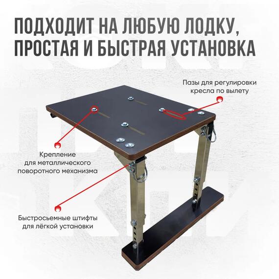 Кресло Кокпит Lite в комплекте с опорой (нерж.), серый, Цвет: серый, фото , изображение 7