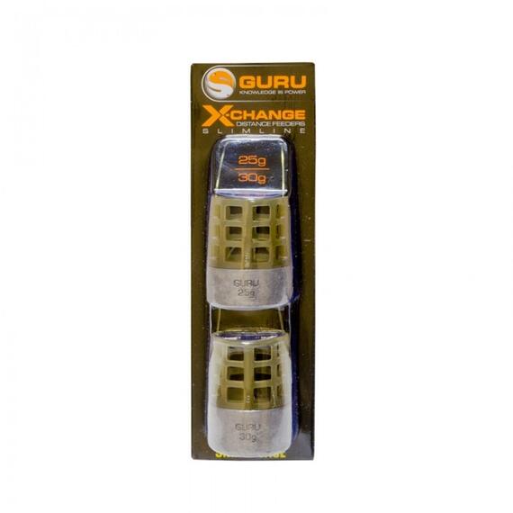 Кормушка Guru Slimline X-Change Distance Feeder Small 25гр + 30гр, Размер: small, Вес: 25гр + 30гр, фото 