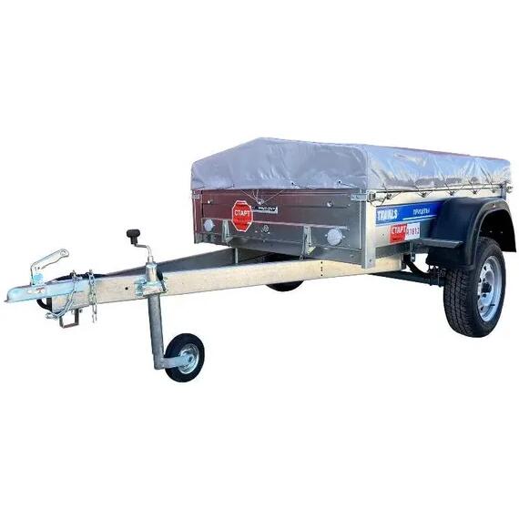 Тент с каркасом для прицепа Старт А1812 Н500 (высота 50см), фото , изображение 3