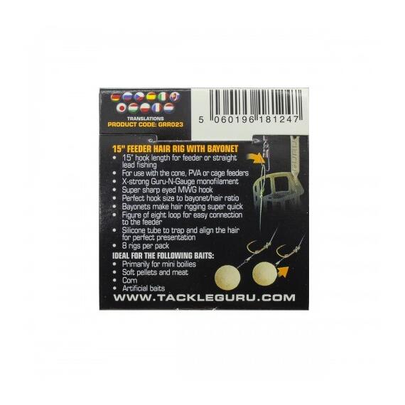 Поводок готовый Guru Bayonet Ready Rigs MWG 15" 38см №16, Размер: №16, фото 