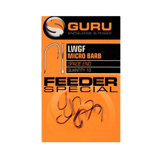 Крючок Guru LWGF Feeder Special Barbed №18 с микробородкой, фото 