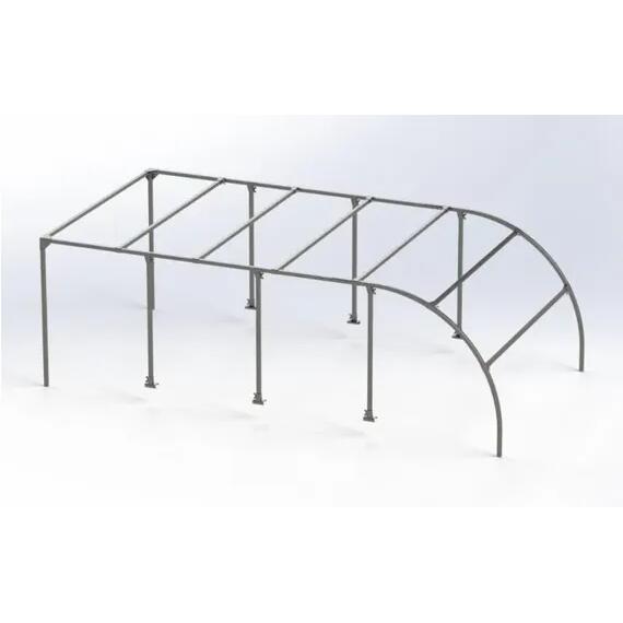 Тент с каркасом для прицепа Старт А2512 Н1000 (высота 100см) с дугой, фото , изображение 2