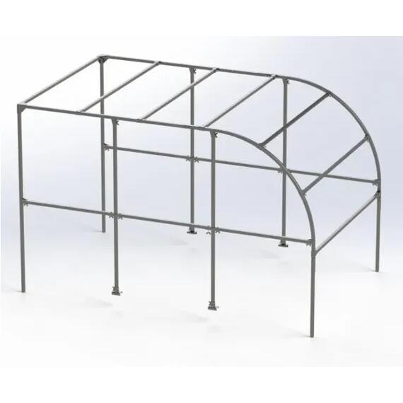 Тент с каркасом для прицепа Старт А2012 Н1000 (высота 100см) с дугой, фото , изображение 2