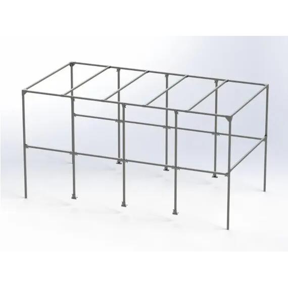 Тент с каркасом для прицепа Старт А2512 Н1500 (высота 150см) прямоугольный, фото , изображение 2