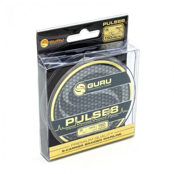 Шнур плетеный Guru Pulse 8 Braid 0,12мм 150м, Расцветка: темно-коричневый, Диаметр лески: 0,12 мм, фото 