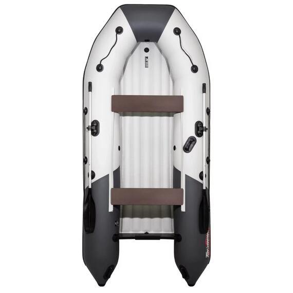 Надувная лодка Таймень NX 3400 НДНД светло-серый/графит, Расцветка: светло-серый/графит, Количество пассажиров: 4, фото 