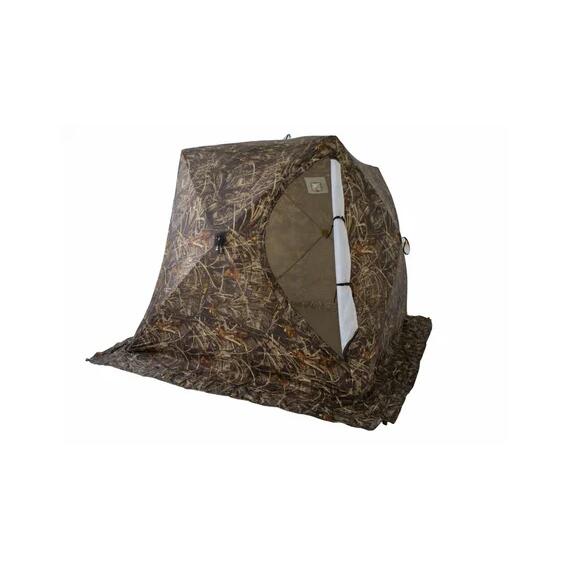 Палатка зимняя СТЭК ЧУМ 2-местная "Т" 3-х слойная, камуф. камыш, фото , изображение 3