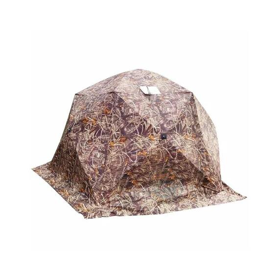 Палатка зимняя СТЭК ЧУМ 2-местная "Т" 3-х слойная, камуф. камыш, фото , изображение 2