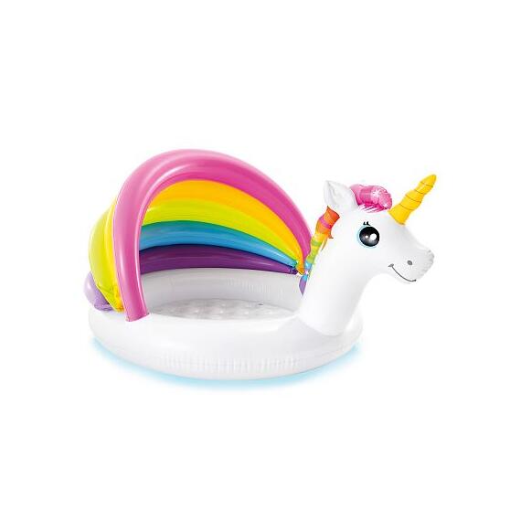 57113 Детский надувной бассейн Intex Единорог 127х102х69 см, 45л, 1-3 лет, фото 