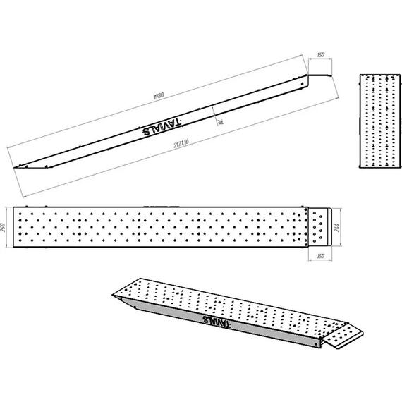 Аппарель для серии A/С (1 шт) для прицепов, фото , изображение 6