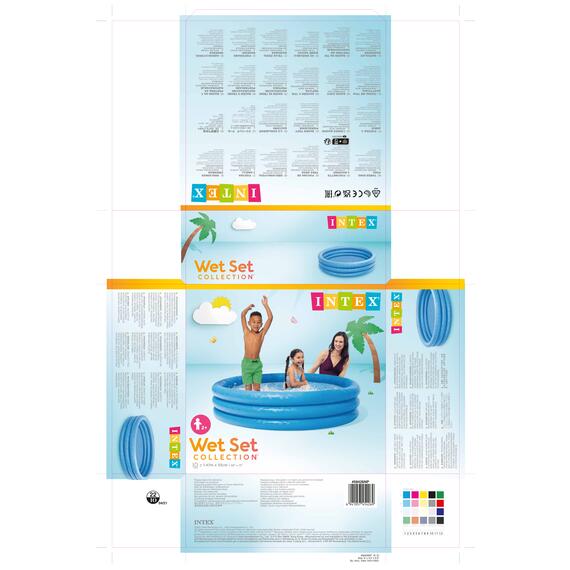 58426 Бассейн надувной Intex Кристалл, 147 х 33 см, от 3 лет, фото , изображение 3