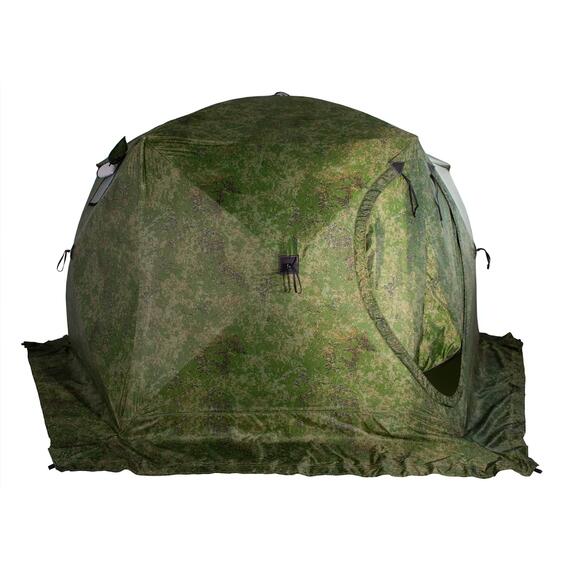Палатка зимняя СТЭК ЧУМ 2-местная "Т" 3-х слойная, камуф. пиксель, фото , изображение 4
