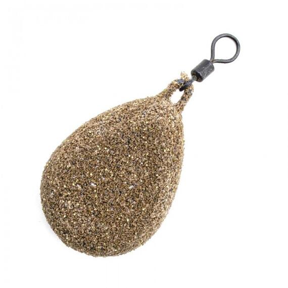 Грузило KORDA Textured Flat Pear Swivel 3,5oz 98гр, фото , изображение 2