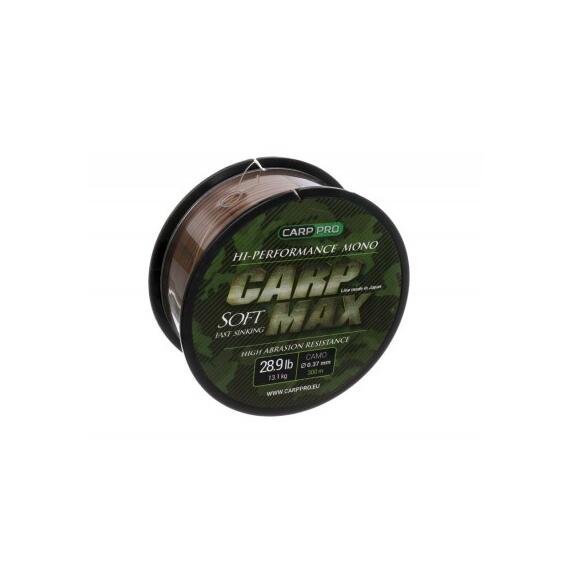 Леска CARP PRO Carp Max Camo 300м 0.37мм, Цвет: камуфляж, Диаметр лески: 0,37 мм, фото 