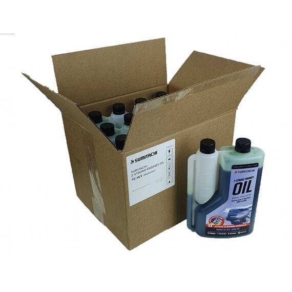 Масло Sumitachi 2-STROKE ENGINES OIL TC-W3 1л с дозатором, фото , изображение 4