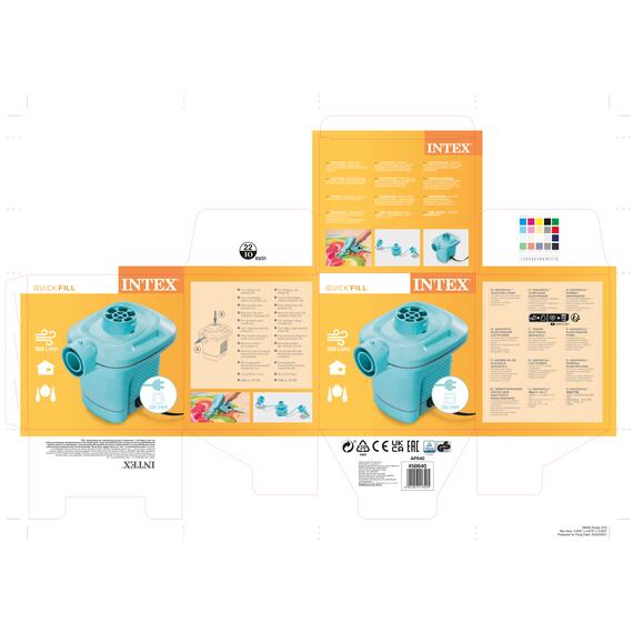 58640 Насос электрический Intex Quick-Fill 220В от бытовой сети, 3 насадки в комплекте, фото , изображение 3