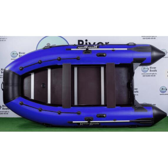 Надувная лодка RiverBoats RB 390, Расцветка: серый/черный, фото 