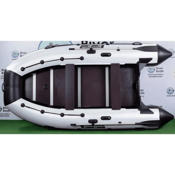 Надувная лодка RiverBoats RB 410, Расцветка: серый/черный, фото , изображение 7