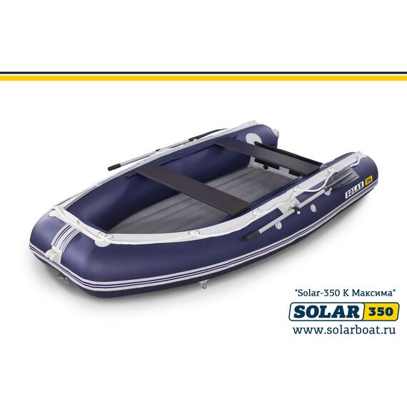 Лодка надувная моторная solar-350 к (максима) Синий, фото 