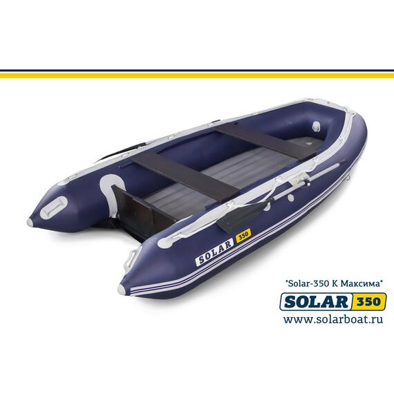 Лодка надувная моторная solar-350 к (максима) Синий, фото , изображение 2