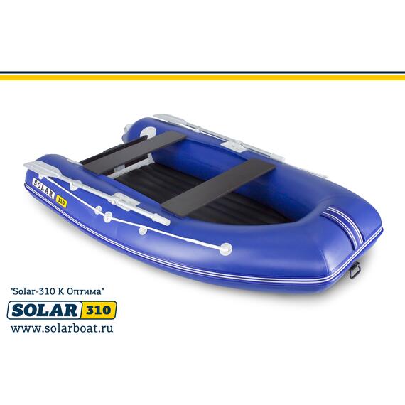 Лодка надувная моторная solar-310 к (оптима) Синий, фото , изображение 2