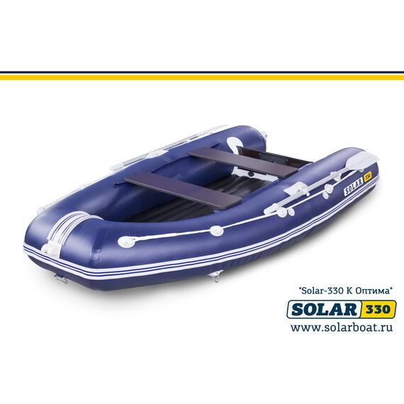 Лодка надувная моторная solar-330 к (оптима) Синий, фото , изображение 2