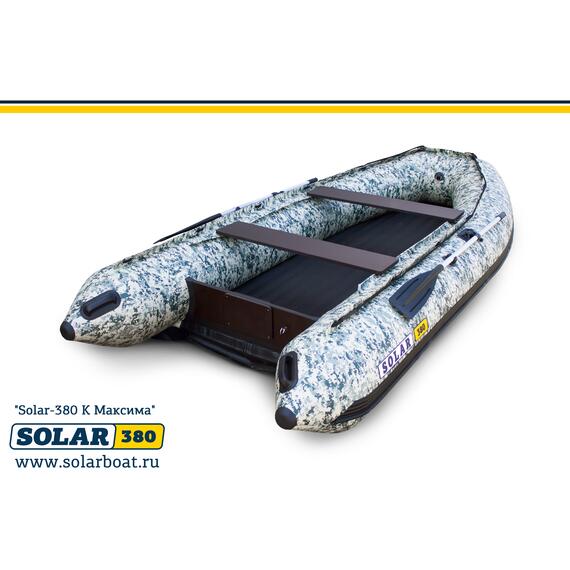 Лодка надувная моторная solar-380 к (максима) Пиксель, фото , изображение 3