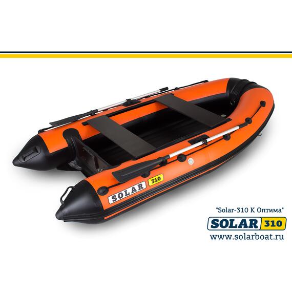 Лодка надувная моторная solar-310 к (оптима) Оранжевый, фото , изображение 2