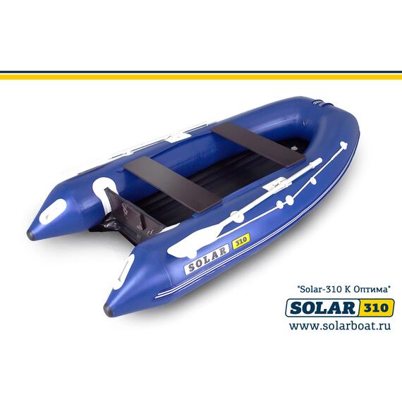 Лодка надувная моторная solar-310 к (оптима) Синий, фото , изображение 3