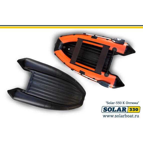 Лодка надувная моторная solar-330 к (оптима) Оранжевый, фото , изображение 3