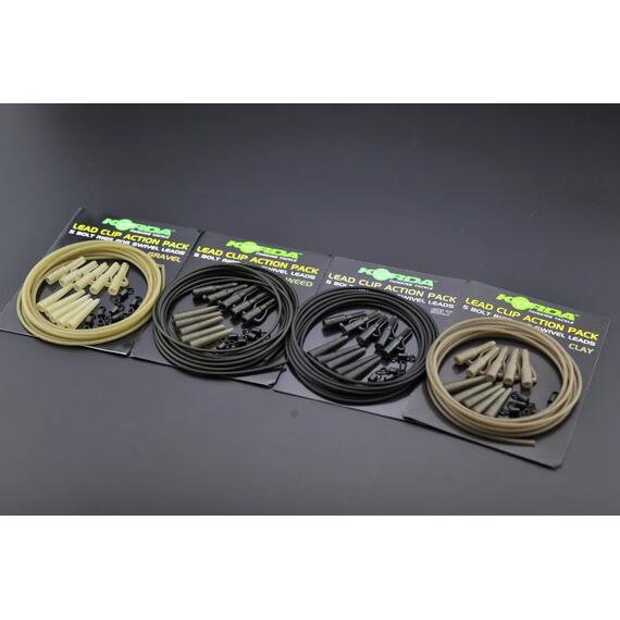 Набор безопасная клипса KORDA Lead Clip Action Pack Silt, Цвет: Silt, фото , изображение 2