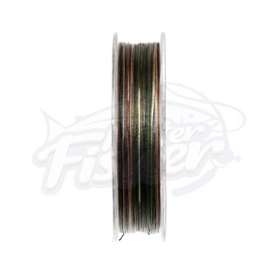 Шок-лидер CARP PRO Diamond Shock Braid PE X8 коричневый 30lb 25м 0,20мм, фото , изображение 2