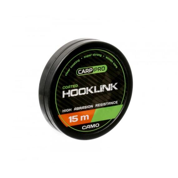 Поводковый в оболочке CARP PRO Soft Coated Hooklink Camo 15 LB 15m, Разрывная нагрузка: 15 lb, фото 