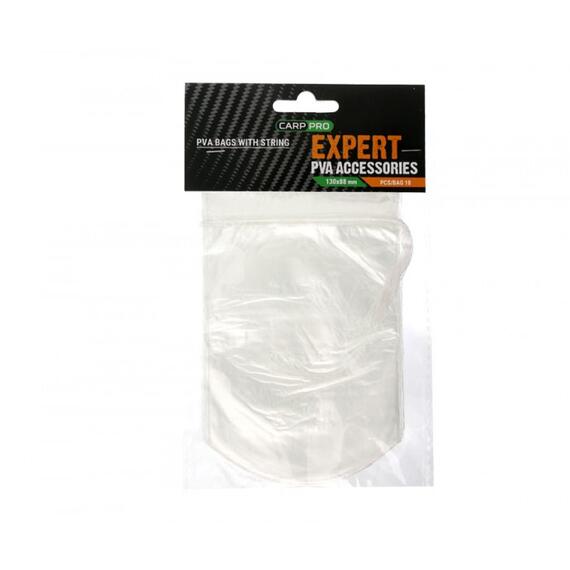 ПВА-Пакет с затяжкой CARP PRO размер M 130х88 мм, Размер: M, Длина, см: 13, фото 