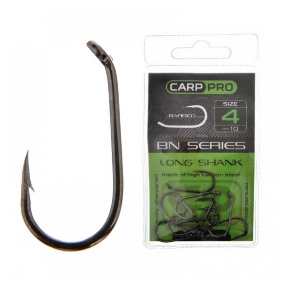 Крючки Карповые CARP PRO Black Nickel Long Shank №4, Размер: №4, фото 