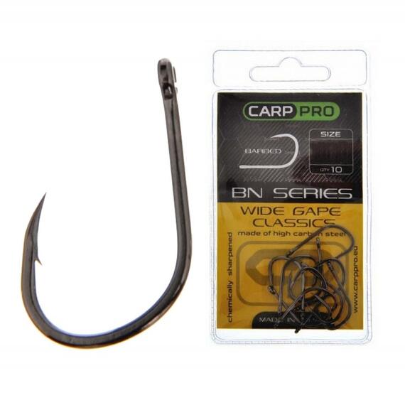 Крючки Карповые CARP PRO Black Nickel Wide Gape Classics №8, Размер: №8, фото 