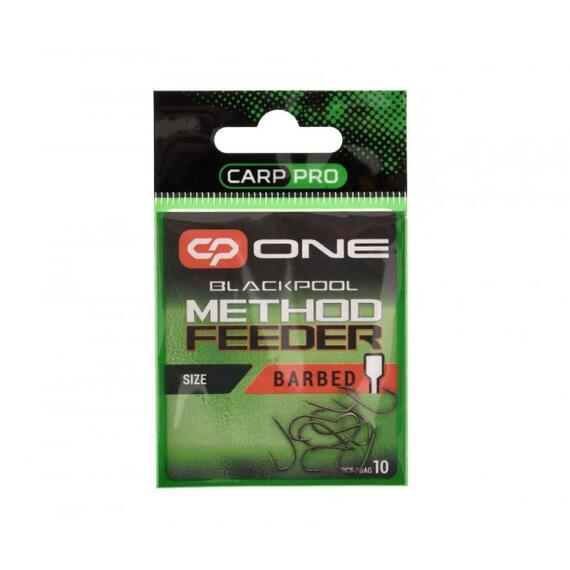 Крючки Карповые CARP PRO Blackpool Method Feeder Ringed №12 Black Nickel, фото 
