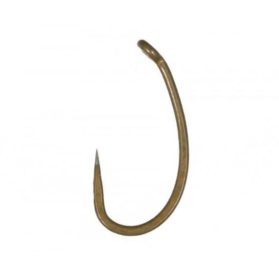 Крючок KORDA Kaptor Kurv Shank Barbless Gravel №4 безбородый, фото 