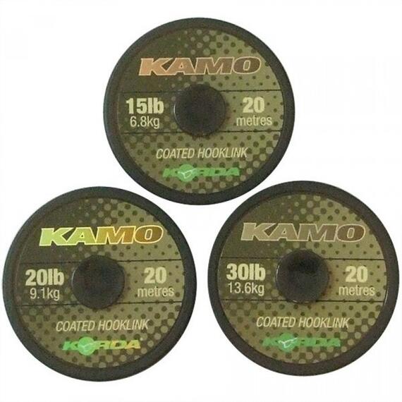 Поводковый материал KORDA Kamo Coated Hooklink 15lb, Разрывная нагрузка: 15 lb, фото 