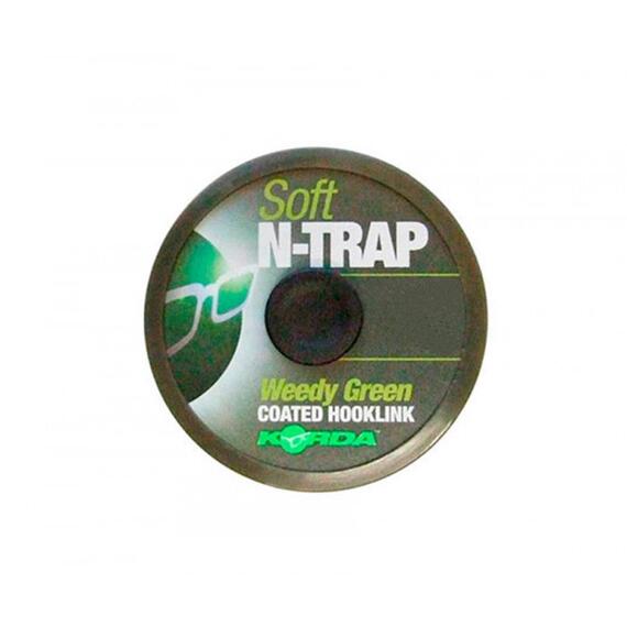 Поводковый материал KORDA N-Trap Soft Weedy Green 30lb 20м, фото 