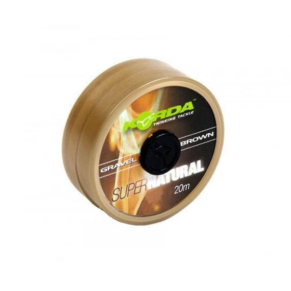 Поводковый материал KORDA Super Natural Gravel Brown 18lb 20м, фото 