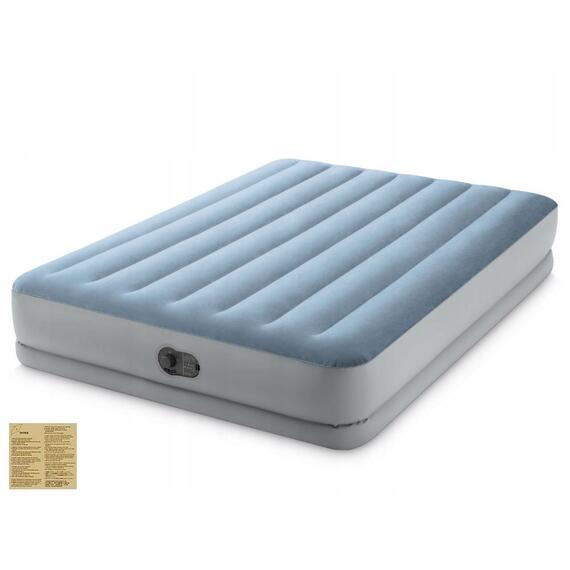 64159 Надувная кровать Intex Dura Beam Mid Rise Comfort 203х152х36 с насосом USB, фото 