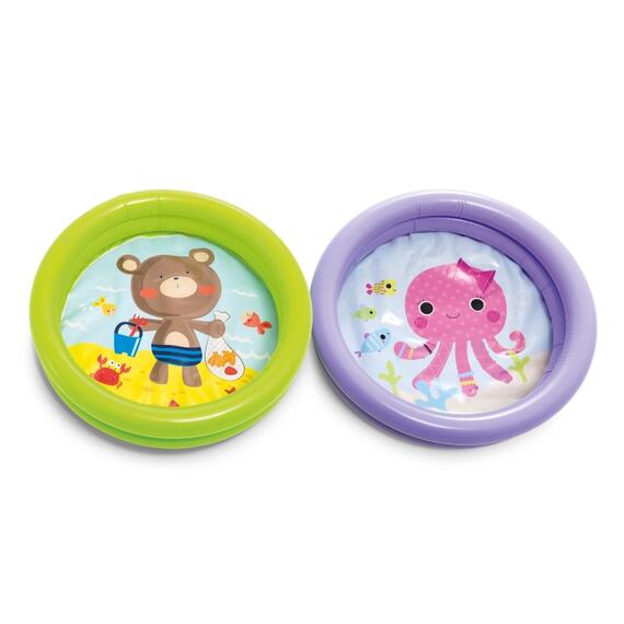 59409 Бассейн надувной Intex Рыбка, 61 х 15 см, 1-3 лет, Фиолетовый, фото , изображение 4